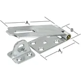 Vormann Sicherheits-Überfalle L 100mm, B 35mm mit angebundener Ösenplatte