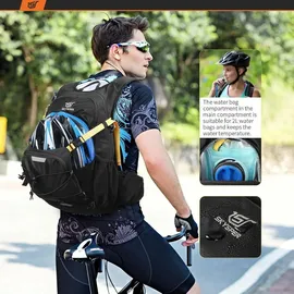 luxuskollektion Wanderrucksack 20 l blau/schwarz