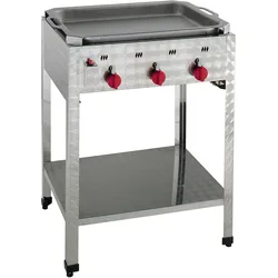 Neumärker® Gas-Kombi-Standbräter 3 | Grill + Bräter | Inkl. Pfanne und Grillrost