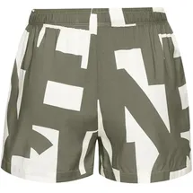 French Connection Pyjamashorts Damen grün-weiß-gemustert Gr.46