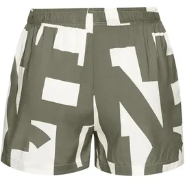 French Connection Pyjamashorts Damen grün-weiß-gemustert Gr.46