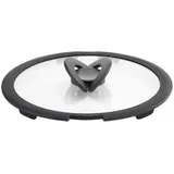Lagostina Ingenio Induction Glasdeckel, Schwarz/Transparent, 26 cm