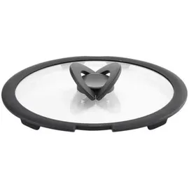 Lagostina Ingenio Induction Glasdeckel, Schwarz/Transparent, 26 cm