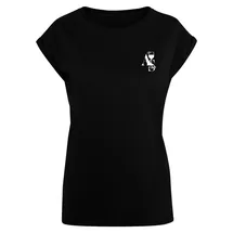 miss tee A S Club Ladies Extended Shoulder Tee Schwarz S