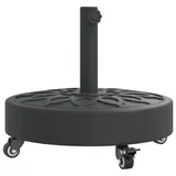 vidaXL Schirmständer Beton 27 kg Rund Schwarz