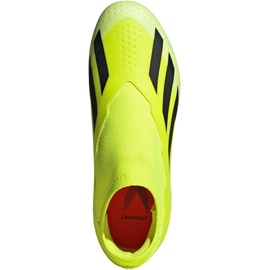 adidas X Crazyfast League Laceless Firm-Ground Fußballschuhe Kinder AEQ4 - tesoye/cblack/ftwwht 34