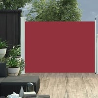 vidaXL Ausziehbare Seitenmarkise 100 x 500 cm rot