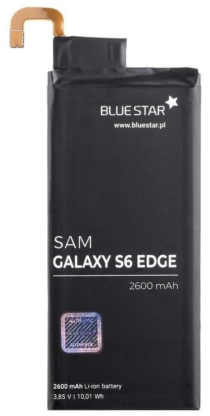 BlueStar Akku Ersatz kompatibel mit Samsung Galaxy S6 Edge G925F 2600 mAh Austausch Batterie Accu EB-BG925ABA Smartphone-Akku