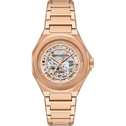 Automatikuhr ARMANI EXCHANGE, roségoldfarben, Armbanduhren, Damen, Armbanduhr, Damenuhr, Mechanische Uhr, Edelstahlarmband, analog