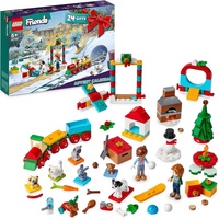 LEGO 41758 Friends Adventskalender 2023, Weihnachtskalender mit 24 Geschenken