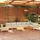vidaXL Garten-Lounge-Set 9-tlg. mit Creme Kissen Kiefer braun