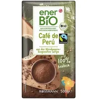 enerBiO Café de Perú Bio-Kaffee, gemahlen Arabicabohnen kräftig 500,0 g