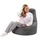 sunnypillow Gaming Sitzsack XXL mit Styropor Füllung Outdoor & Indoor für Kinder & Erwachsene Sitzsäcke Sitzkissen Bodenkissen viele Farben zur Auswahl Anthrazit