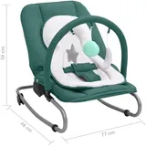 vidaXL Babywippe Grün Stahl