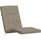 Tidyard 2 STK. Liegestuhl Auflage, Polster Auflage für Deckchair, Polsterauflage für Gartenliege, Liegenauflage Outdoor, Oxford-Gewebe, Taupe