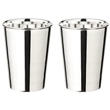 Edzard 2er Set Trinkbecher Mido, edel versilbert, Höhe 10 cm