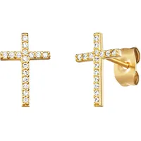 Engelsrufer Ohrstecker ERE-LILCROSS-ZI-STG - gelbgold