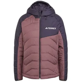 adidas Terrex Multi Synthetic Insulated Jacke - Aurora Black / Quiet Crimson - S