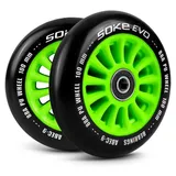 Soke Rollerräder 100 mm Grün