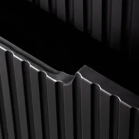 [en.casa] Waschtisch Newport 100x60x40 cm Schwarz/Eichenoptik