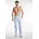 Pyjamahose TOM TAILOR Herren 54 N-Gr blau Jersey Obermaterial 100 Baumwolle gestreift bequem lang Hosen Pyjamahose Logobund Seitentaschen locker bequem atmungsaktiv elastisch
