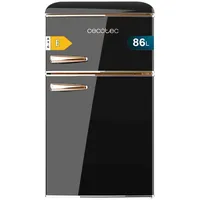 Cecotec Bolero CoolMarket 2D Origin 86 Retro-Kühlschrank (86 l, 897 mm hoch, Schwarz)