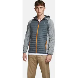 JACK & JONES Multi Quilted Jacke Grey Melange / Set In Sleeves M