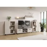 OEM Wohnwand Oslo 2 Kaschmir | 4-teiliges Set | Modern | Laminat | Skandinavisch