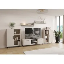 OEM Wohnwand Oslo 2 Kaschmir | 4-teiliges Set | Modern | Laminat | Skandinavisch