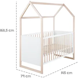 ROBA BAUMANN Roba Hausbett 70x140cm Buche natur Holz weiß