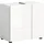xonox.home Waschbeckenunterschrank Vira 60 x 57 x 34 cm Weiß Hochglanz