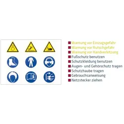 ELMAG Warnschild 'Aufkleber' 100x75mm - 89660