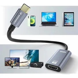 wozinsky WACH-01, USB Typ-C, HDMI 4K 60Hz Adapter – Schwarz