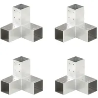 vidaXL Pfostenverbinder 17 x 175 cm Silber/Metall