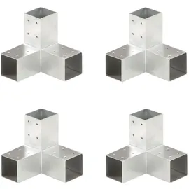 vidaXL Pfostenverbinder 17 x 175 cm Silber/Metall