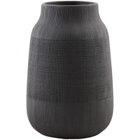 House Doctor Groove Vase Vase mit runder Form Ton Schwarz