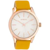 Oozoo Damen Armbanduhr Timepieces Analog Leder gelb UOC10463