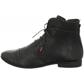 THINK! Damen Guad chromfrei gegerbte Leder gefütterte Stiefelette schwarz 42,5