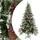 vidaXL Weihnachtsbaum mit Zapfen Grün und Weiß 225 cm