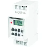 Logilink Zeitschaltuhr ET0010 digital, Hutschiene, 1 Kanal