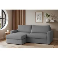 Fun Möbel Ecksofa Sofa mit Schlaffunktion BENDIK Stoff Poso