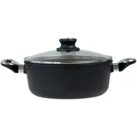 BAF Gigant Induktion Bratentopf 24 cm mit Glasdeckel