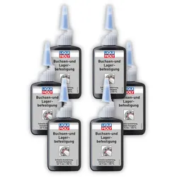 6x 50g LIQUI MOLY 3807 Klebstoff Buchsen- und Lagerbefestigung Kleber Gummi
