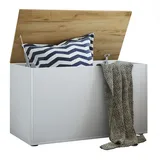 VCM Truhenbank Bendola Weiß 82 x 49 x 44 cm