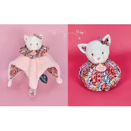 Doudou et Compagnie Boule Katze Schmusetuch 25 cm Rosa