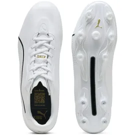 Puma King Platinum AG/Fg Unisex Weiß/Metallic Gold/Schwarz 48