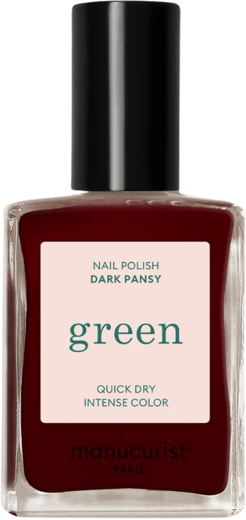 Green Nail Polish Dark Pansy
