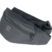 URBAN CLASSICS Double-Zip Shoulder Bag Umhängetasche, 39 cm, Schwarz