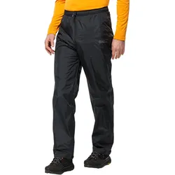 Jack Wolfskin Regenhose Rainy Day Pants (wasserdicht, winddicht, atmungsaktiv) schwarz Herren