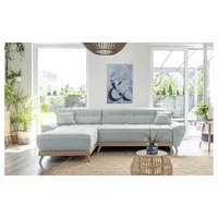 miuform Ecksofa mit Schlaffunktion Dazzling Daisy ¦ grau ¦ Maße (cm): B: 260 H: 77